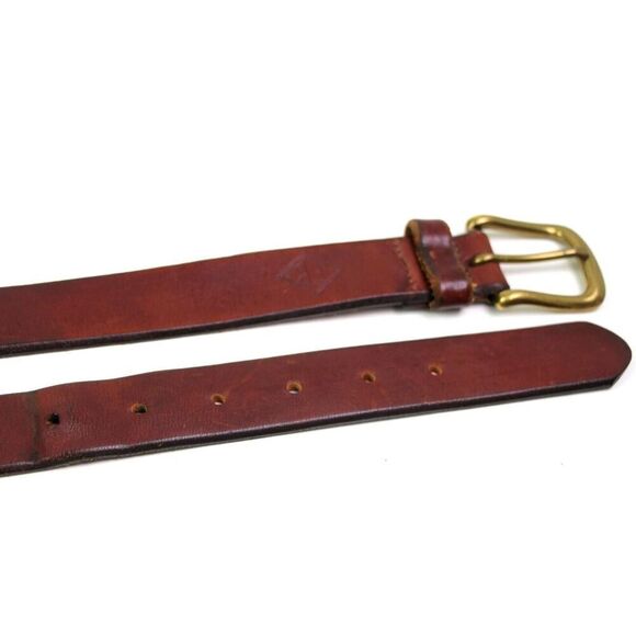 Eddie Bauer BROWN GENUINE LEATHER 1 1/8"Wd CASUAL DRESS MEN'S BELT Sz 42 (65T - Picture 15 of 16